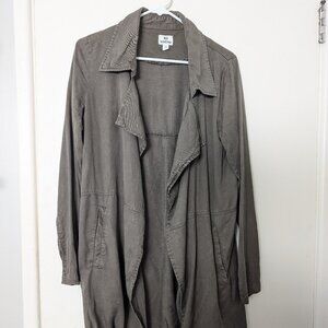 10 Tentree | TENCEL Lycell Drape Trench Coat Style - XS
